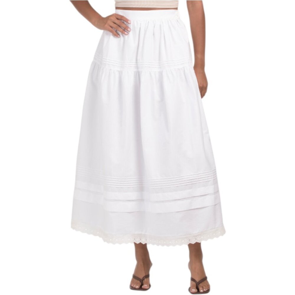 Elegant White Maxi Skirt